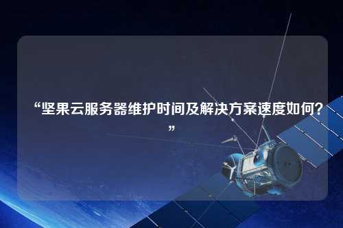 “堅果云服務(wù)器維護時間及解決方案速度如何？”